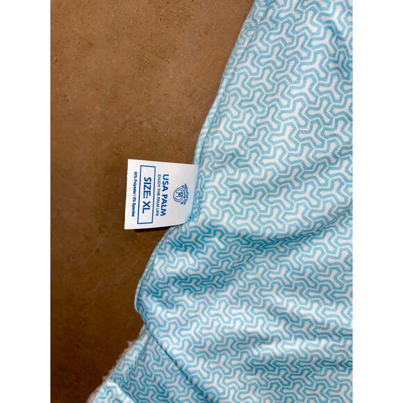 USA Palm Reversible Sherpa Fleece Pullover 1/4 Zip Gray Blue Men’s Size XL - Picture 8 of 10